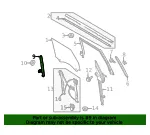 Window Regulator Guide - Ford (m2dz98222a00b) - view 4