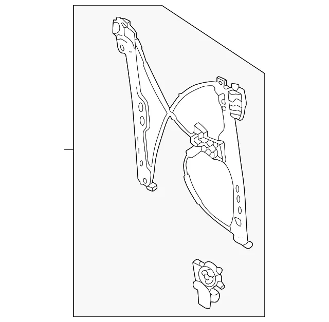 Window Regulator - Ford (m2dz9823200a)