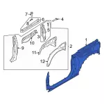 Inner Quarter Panel - Ford (m2dz9827847a) - view 5