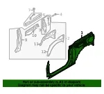 Inner Quarter Panel - Ford (m2dz9827847a) - view 7