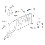 Interior Quarter Panel Trim Panel Insert - Ford (m2dz9842410aa) - view 9