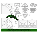 Handle - Ford (m2dz9920038aa) - view 12