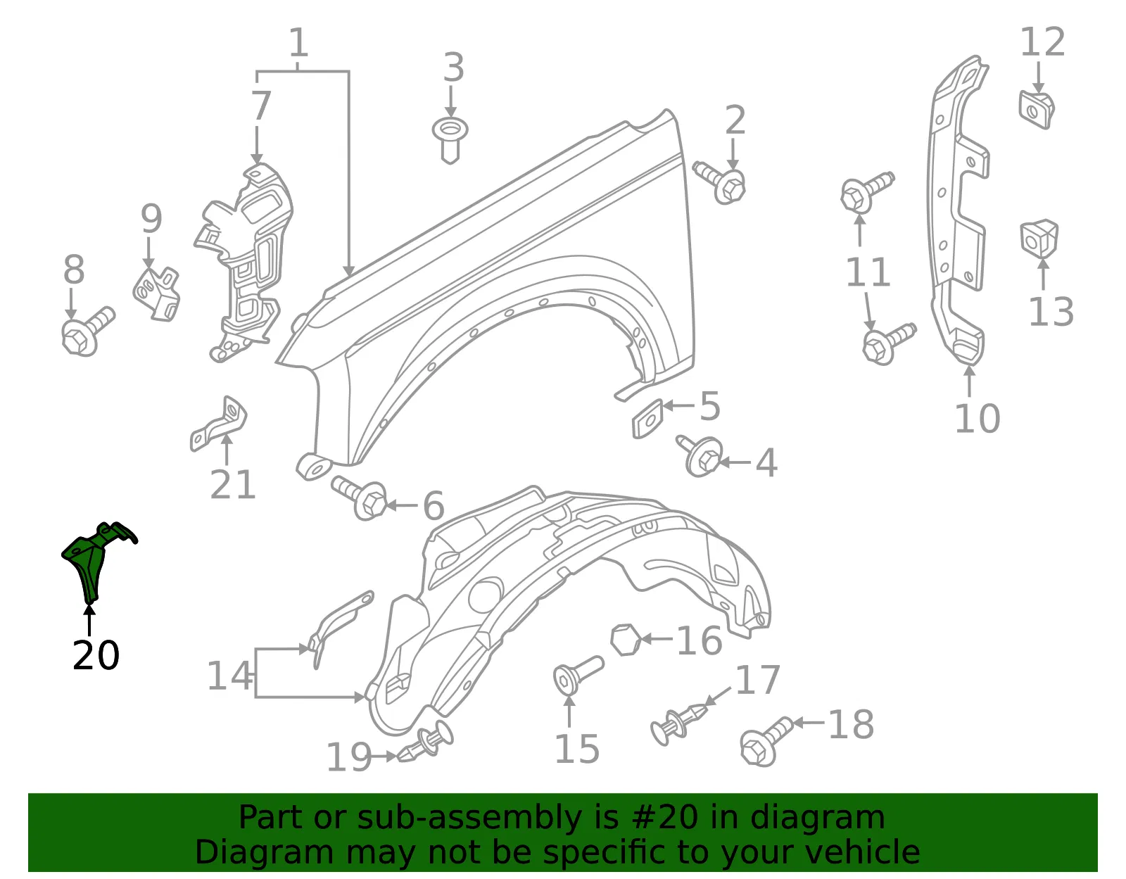 Fender Splash Shield - Ford (mb3z16055a) - view 4