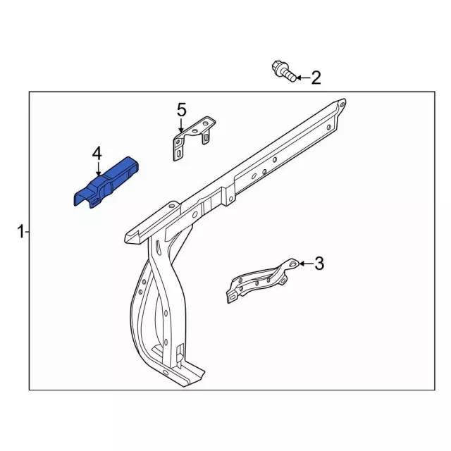Fender Bracket - Ford (mb3z16c198a) - view 2