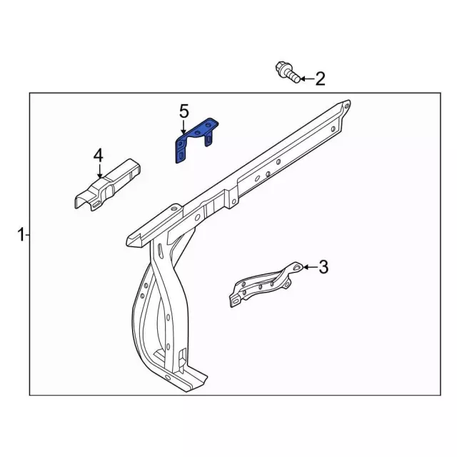Fender Bracket - Ford (mb3z16c275b) - view 3