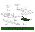Floor Pan Splash Shield - Ford (mb3z5d032a) - view 7