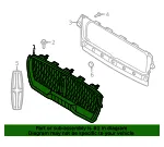 Grille Assembly Radiator - Ford (mc5z8200aa) - view 4