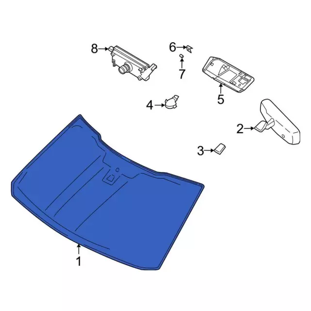 Windshield - Ford (ml3z1503100g) - view 6