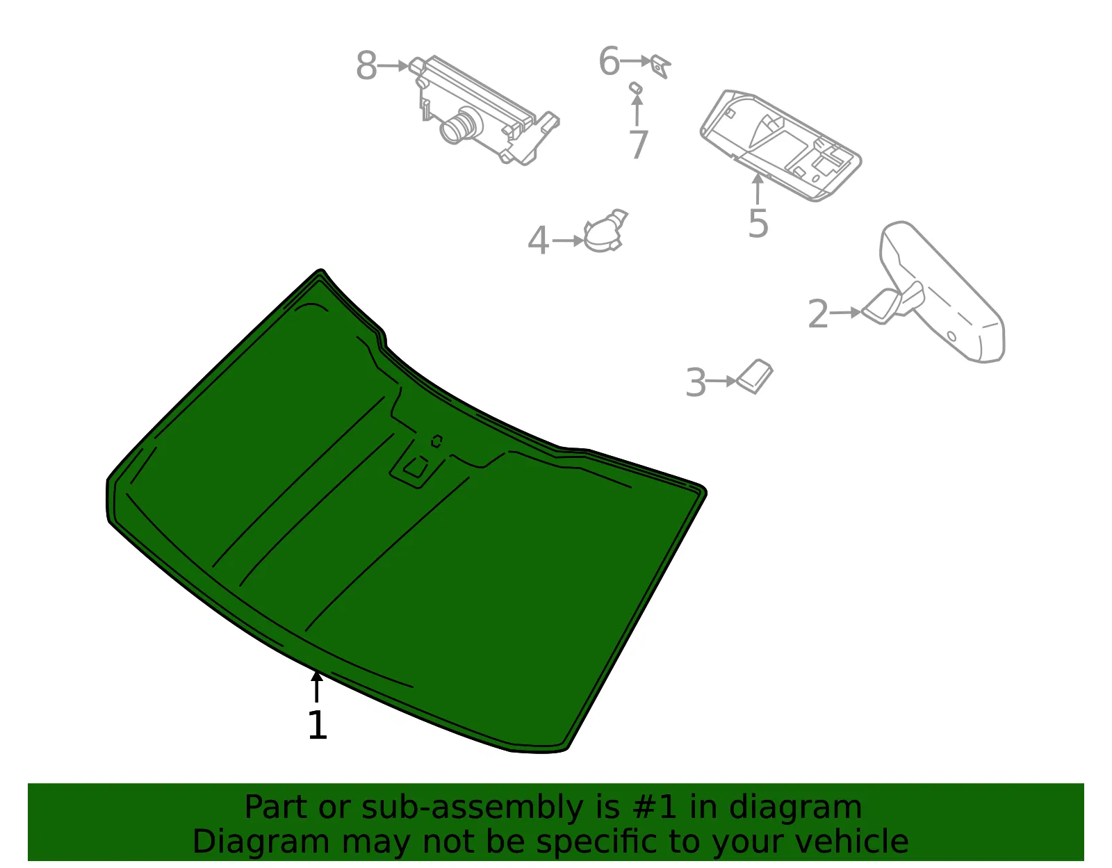 Windshield - Ford (ml3z1503100j) - view 4