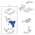 Console Hinge - Ford (ml3z1504604c) - view 14