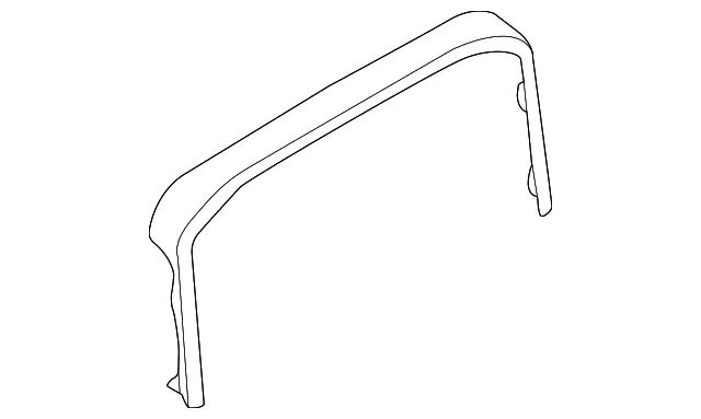 Upper Molding - Ford (ml3z15046a62cb) - view 2