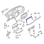 Upper Molding - Ford (ml3z15046a62cb) - view 5