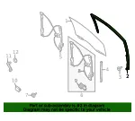 Window Channel - Ford (ml3z1521596a) - view 21