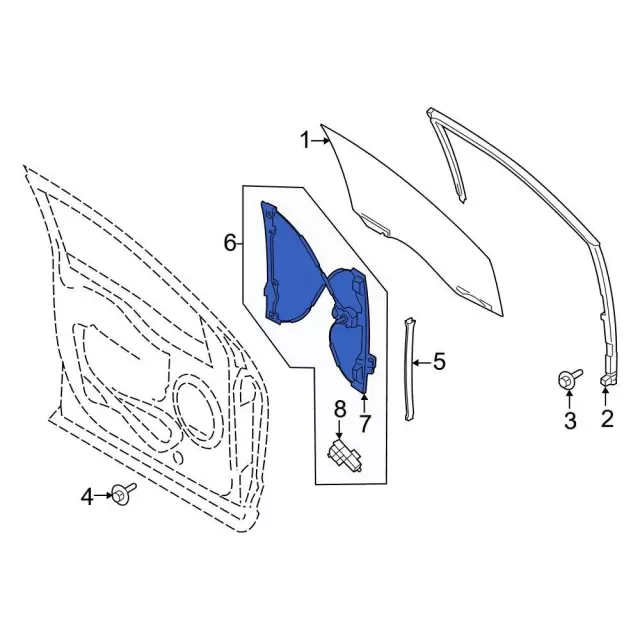 Window Regulator - Ford (ml3z1523200b) - view 3