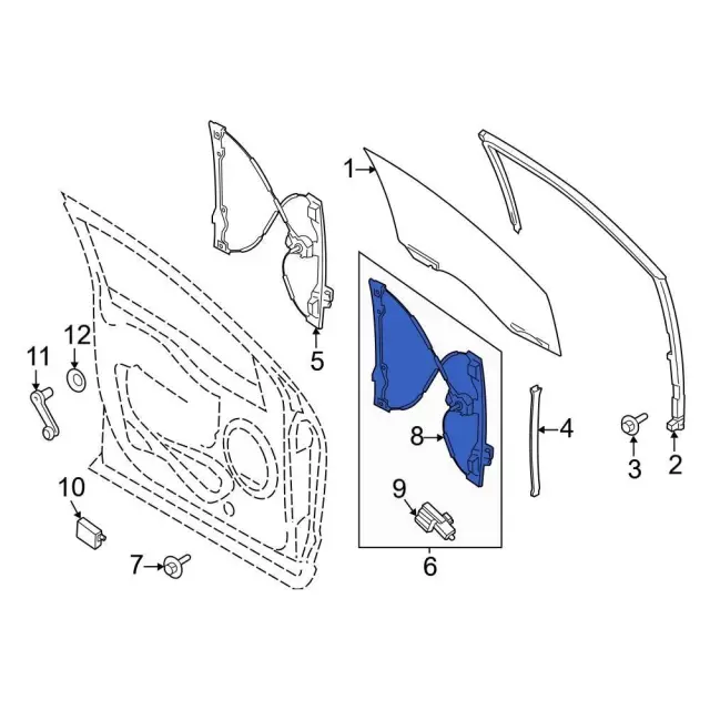 Window Regulator - Ford (ml3z1523201b)