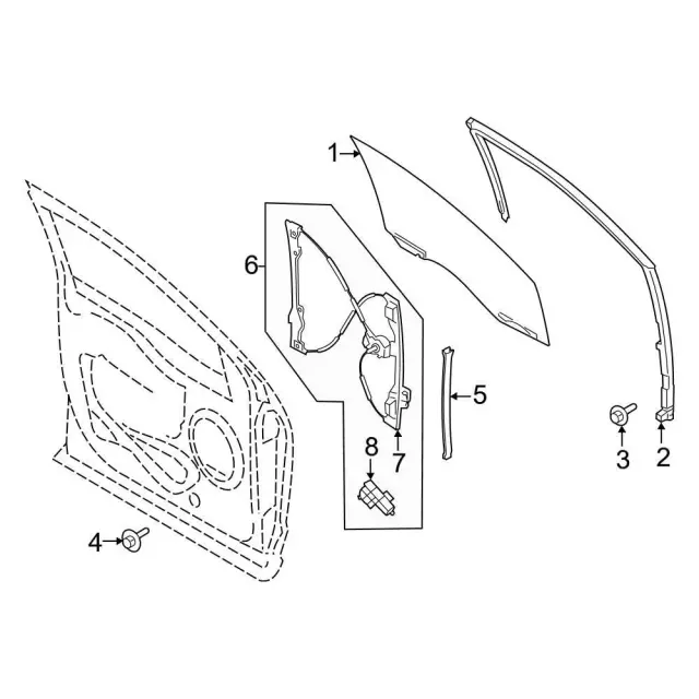 Window Regulator - Ford (ml3z1523201b) - view 4