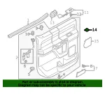 Door Panel Insert - Ford (ml3z16047a74aa) - view 7