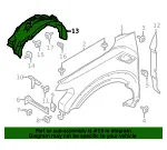 Fender Splash Shield - Ford (ml3z16102q) - view 10