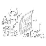 Door Latch Cable - Ford (ml3z16221a00a) - view 9