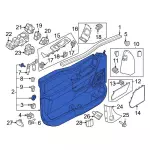 Door Interior Trim Panel - Ford (ml3z1623942bf) - view 5
