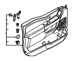 Door Interior Trim Panel - Ford (ml3z1623942bf) - view 6