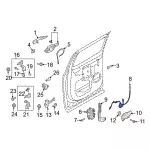 Door Latch Cable - Ford (ml3z1640180d) - view 12