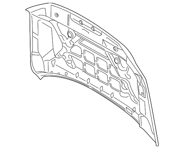 Hood Panel - Ford (ml3z16612c) - view 2