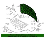 Hood Panel - Ford (ml3z16612d) - view 10