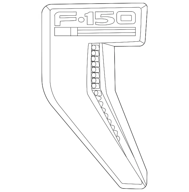 Fender Emblem - Ford (ml3z16720f) - view 3