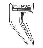 Fender Emblem - Ford (ml3z16720f) - view 9