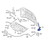 Hood Hinge - Ford (ml3z16797a) - view 7