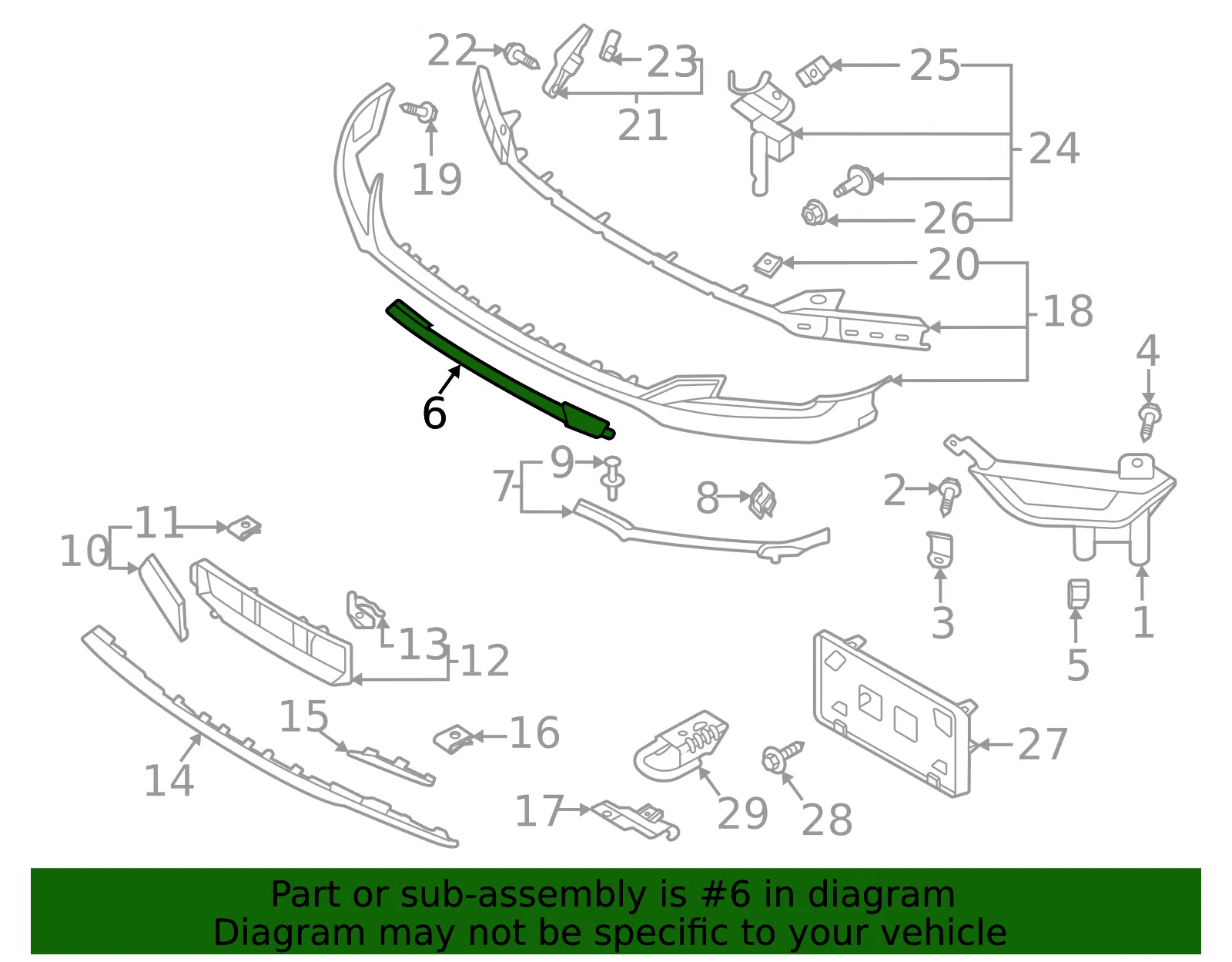 Valance Panel - Ford (ml3z17626l) - view 6