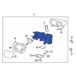 Mirror Assembly Rear View Outer - Ford (ml3z17682fa) - view 10