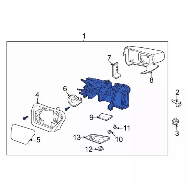 Mirror Assembly Rear View Outer - Ford (ml3z17682fa) - view 6
