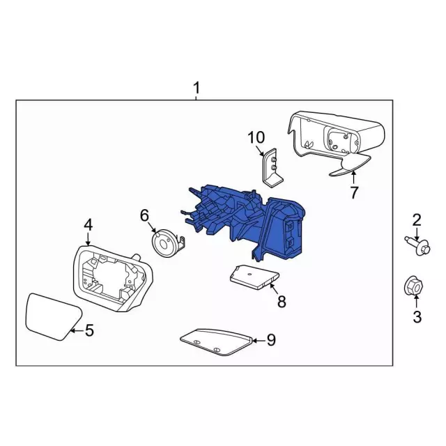 Mirror Assembly - Ford (ml3z17682ta) - view 2