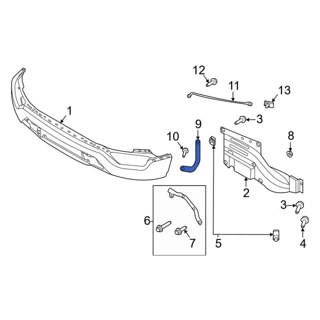 Bumper Face Bar Bracket - Ford (ml3z17754a) - view 4