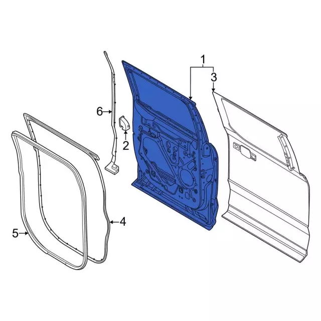 Door Shell - Ford (ml3z1824630b) - view 6