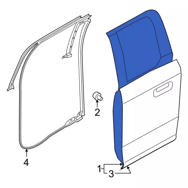 Door Shell - Ford (ml3z1824631b) - view 6
