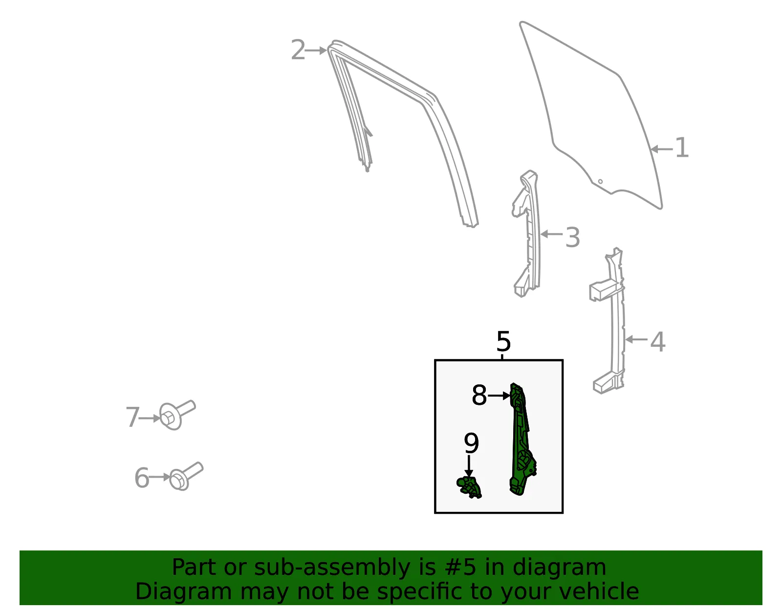 Window Regulator - Ford (ml3z1827001b) - view 2