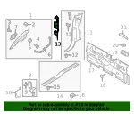 Door Hinge Cap - Ford (ml3z18313a92aa) - view 6