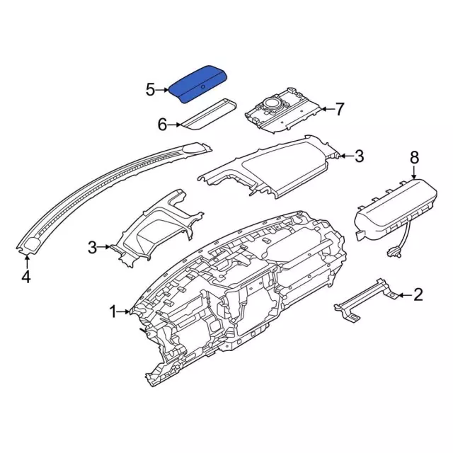 Speaker Grille - Ford (ml3z18978bb) - view 8