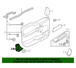 Door Panel Insert - Ford (ml3z28201a06aa) - view 7