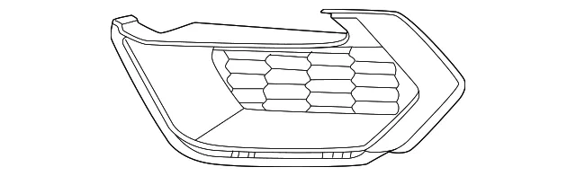 Outer Grille - Ford (mr3z17e810ab) - view 2