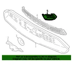 Outer Grille - Ford (mr3z17e810ab) - view 7