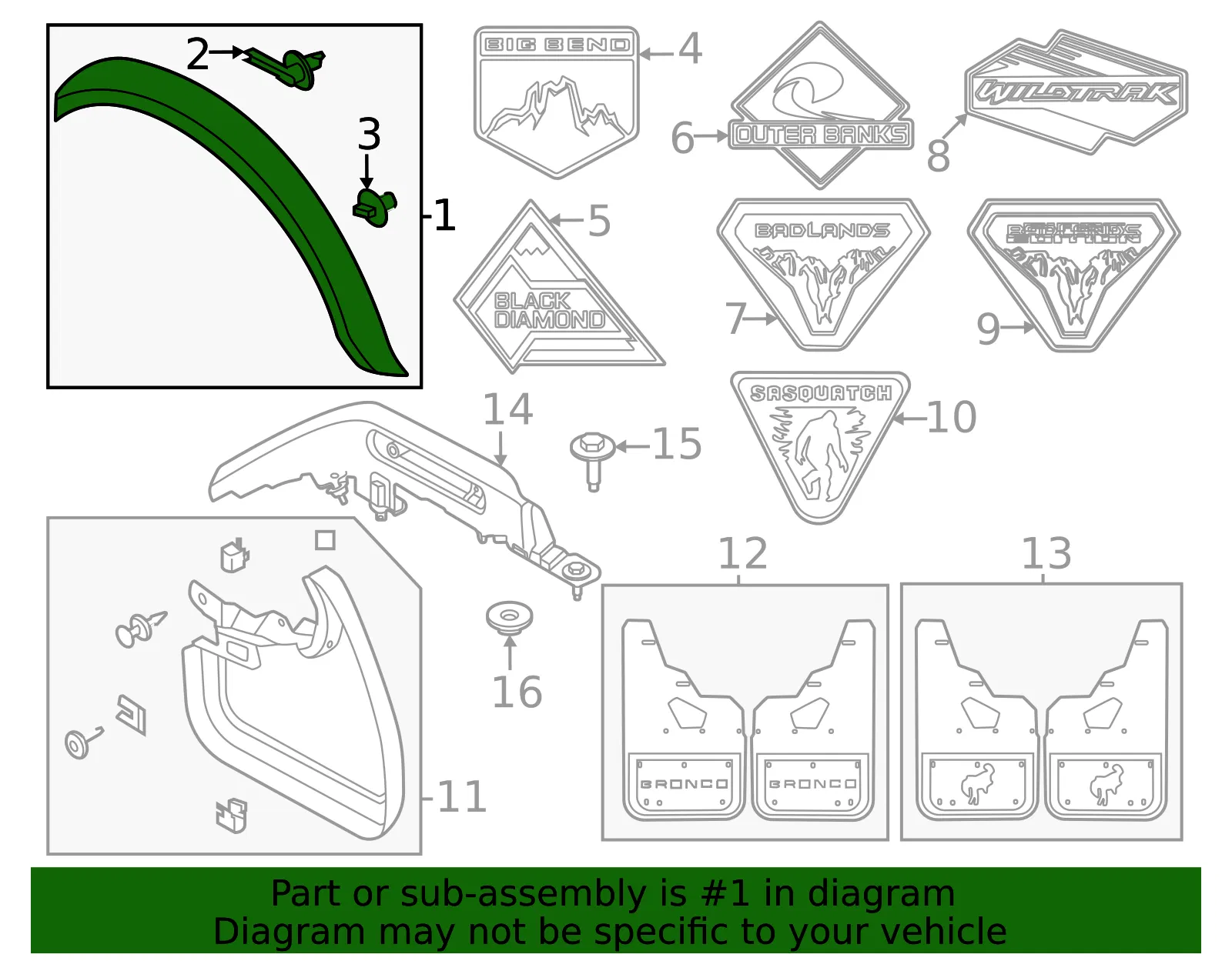 Fender Flare - Ford (n2dz16039aa) - view 4