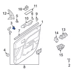 Rear Door Trim Nut - Ford (n806577s300) - view 19