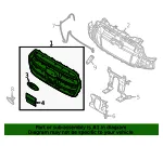 Grille Assembly - Ford (nk4z17b968ad) - view 7