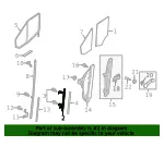 Window Regulator Guide - Ford (nk4z61222a00a) - view 16