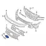 Grille Emblem Bracket - Ford (nl1z8b375ba) - view 10