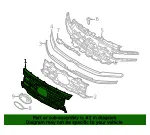 Outer Grille - Ford (nl1z99022a68captm) - view 7